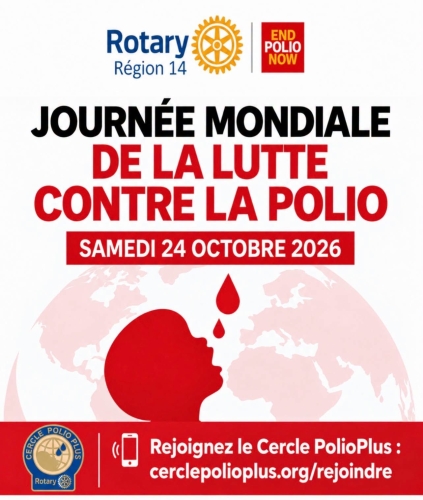 Préparez le POLIO DAY dans votre club et sensibilisez autour de vous !